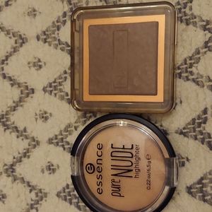 Essence highlighter and nabla bronzer